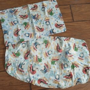 Thomas & Friends Fitted Crib/Toddler Sheet & Pillowcase